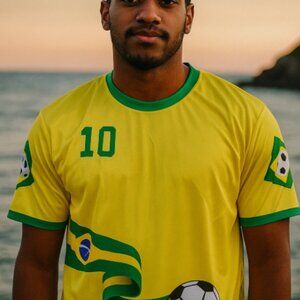 Camisa Amarela Do Brasil Size: L